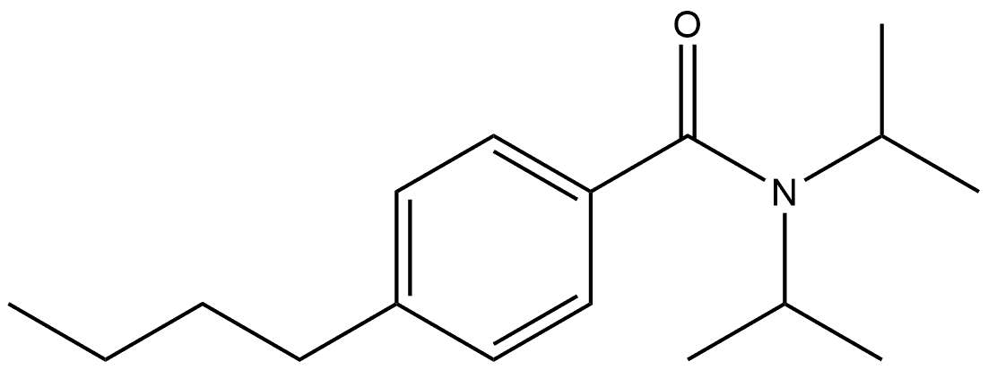 Benzamide, 4-butyl-N,N-bis(1-methylethyl)- Structure