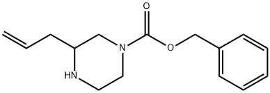 Benzyl 3-allylpiperazine-1-carboxylate Struktur