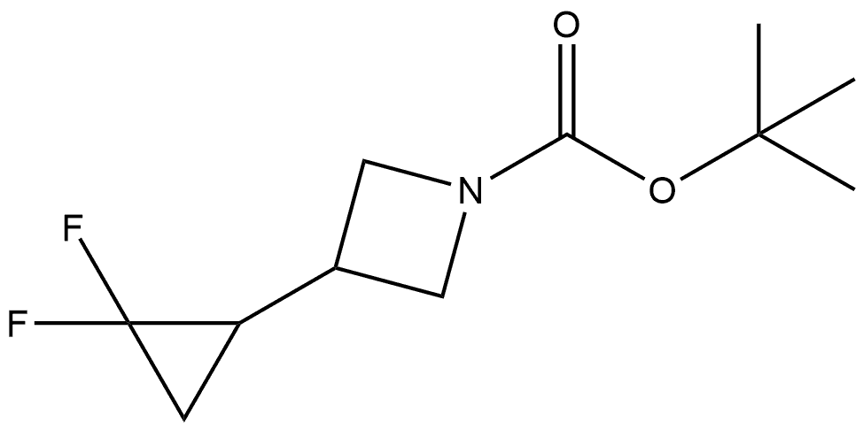 tert-butyl 3-(2,2-difluorocyclopropyl)azetidine-1-carboxylate 结构式