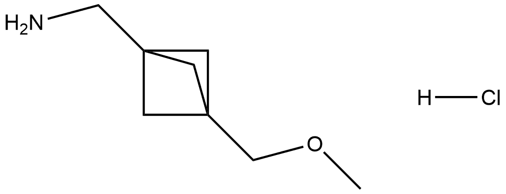 (3-(methoxymethyl)bicyclo[1.1.1]pentan-1-yl)methanamine hydrochloride Structure