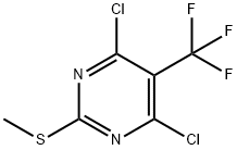 4,6-二氯-2-(甲硫基)-5-(三氟甲基)嘧啶, 2920805-15-6, 结构式