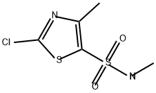 5-Thiazolesulfonamide, 2-chloro-N,4-dimethyl-,292138-60-4,结构式