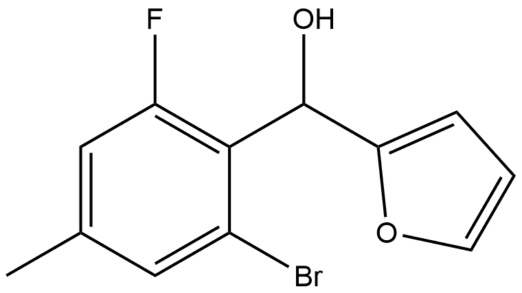 (2-bromo-6-fluoro-4-methylphenyl)(furan-2-yl)methanol Struktur