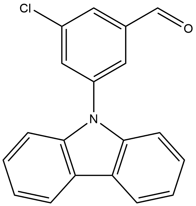 3-(9H-carbazol-9-yl)-5-chlorobenzaldehyde Struktur