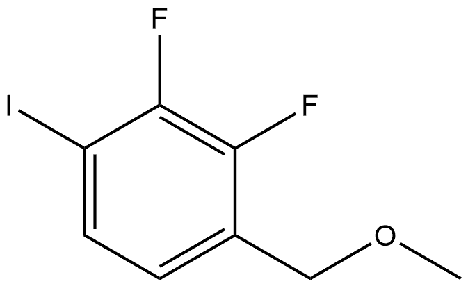 2,3-difluoro-1-iodo-4-(methoxymethyl)benzene Struktur