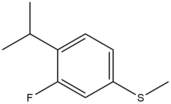 (3-fluoro-4-isopropylphenyl)(methyl)sulfane Struktur