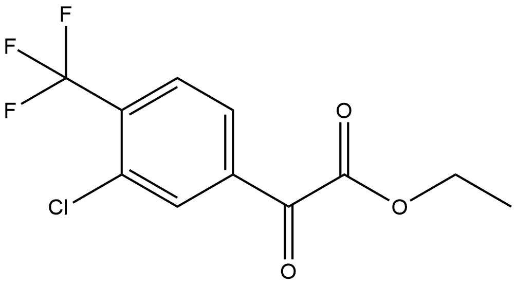 ethyl 2-(3-chloro-4-(trifluoromethyl)phenyl)-2-oxoacetate Struktur