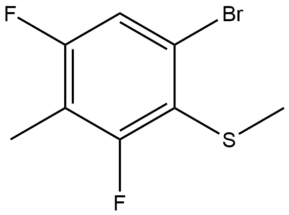 (6-bromo-2,4-difluoro-3-methylphenyl)(methyl)sulfane Struktur