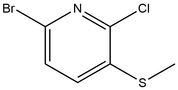 6-bromo-2-chloro-3-(methylthio)pyridine Struktur