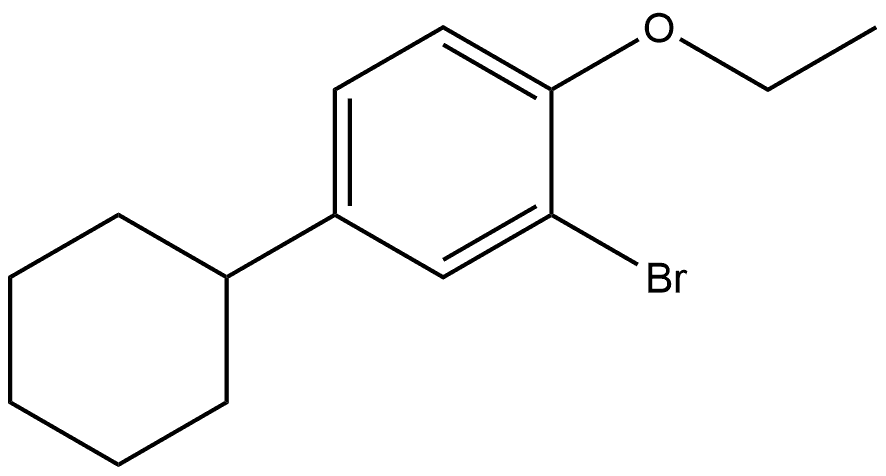 2-溴-4-环己基-1-乙氧基苯, 2921871-84-1, 结构式