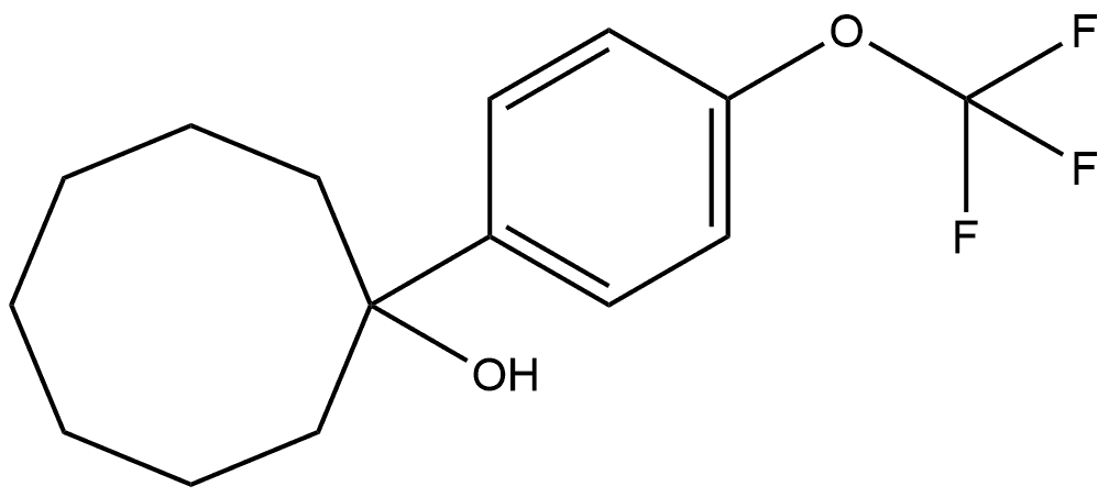 1-(4-(trifluoromethoxy)phenyl)cyclooctanol Struktur