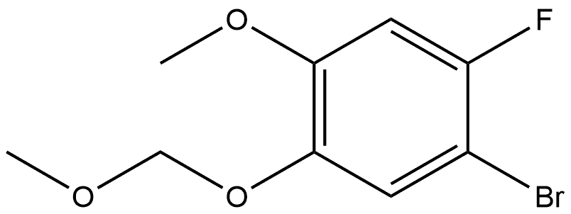 1-bromo-2-fluoro-4-methoxy-5-(methoxymethoxy)benzene Struktur