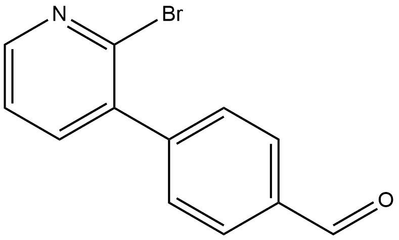 4-(2-Bromopyridin-3-yl)benzaldehyde Struktur