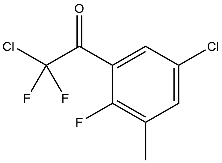 2-chloro-1-(5-chloro-2-fluoro-3-methylphenyl)-2,2-difluoroethanone Struktur