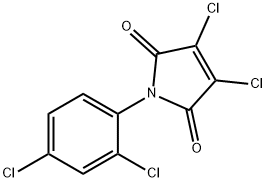 1H-Pyrrole-2,5-dione, 3,4-dichloro-1-(2,4-dichlorophenyl)- 结构式