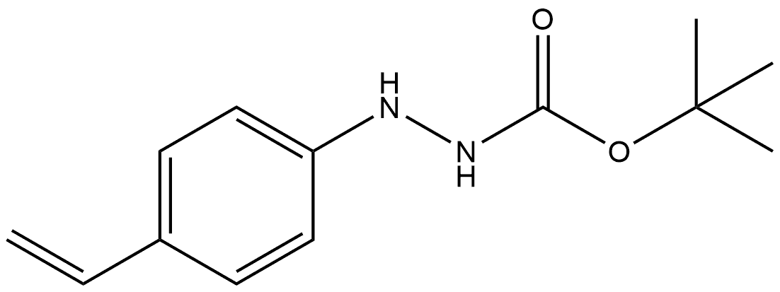Hydrazinecarboxylic acid, 2-(4-ethenylphenyl)-, 1,1-dimethylethyl ester Structure