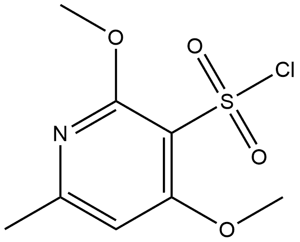 3-Pyridinesulfonyl chloride, 2,4-dimethoxy-6-methyl- Struktur