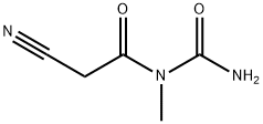 Acetamide, N-(aminocarbonyl)-2-cyano-N-methyl- Structure