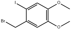 Benzene, 1-(bromomethyl)-2-iodo-4,5-dimethoxy- 化学構造式