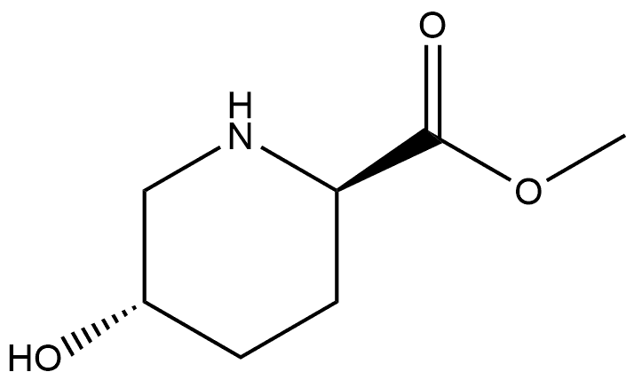 (2R,5S)-5-Hydroxy-piperidine-2-carboxylic acid methyl ester Structure