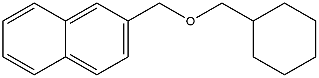Naphthalene, 2-(cyclohexylmethoxymethyl)- Struktur