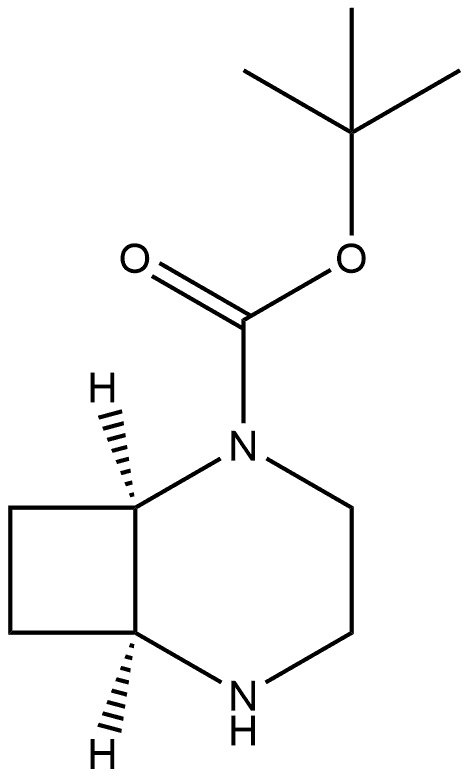 (1R,6S)-2,5-diazabicyclo[4.2.0]octane-2-carboxylic acid tert-butyl ester 结构式