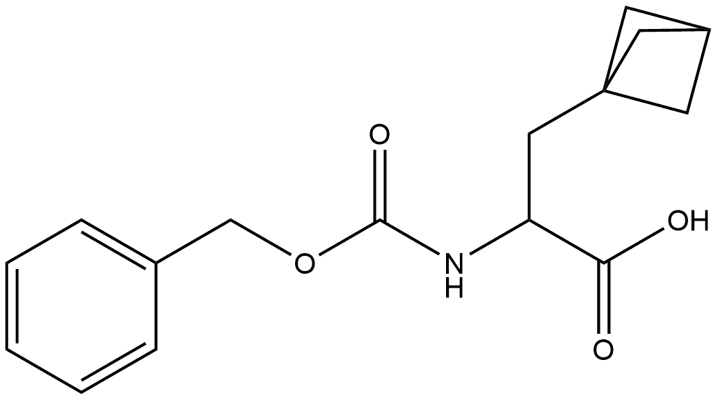 Bicyclo[1.1.1]pentane-1-propanoic acid, α-[[(phenylmethoxy)carbonyl]amino]- 结构式