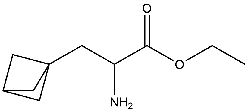 Bicyclo[1.1.1]pentane-1-propanoic acid, α-amino-, ethyl ester 结构式