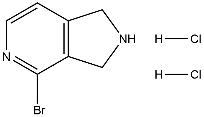 1H-Pyrrolo[3,4-c]pyridine, 4-bromo-2,3-dihydro-, hydrochloride (1:2)|