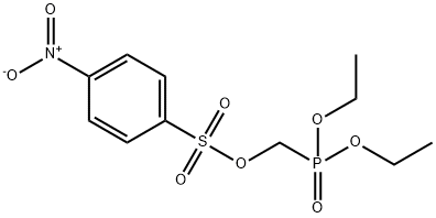 Benzenesulfonic acid, 4-nitro-, (diethoxyphosphinyl)methyl ester