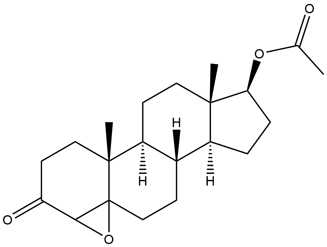 Androstan-3-one, 17-(acetyloxy)-4,5-epoxy-, (17β)-