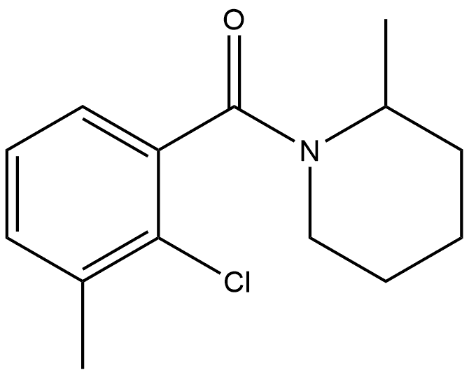 Methanone, (2-chloro-3-methylphenyl)(2-methyl-1-piperidinyl)- Struktur