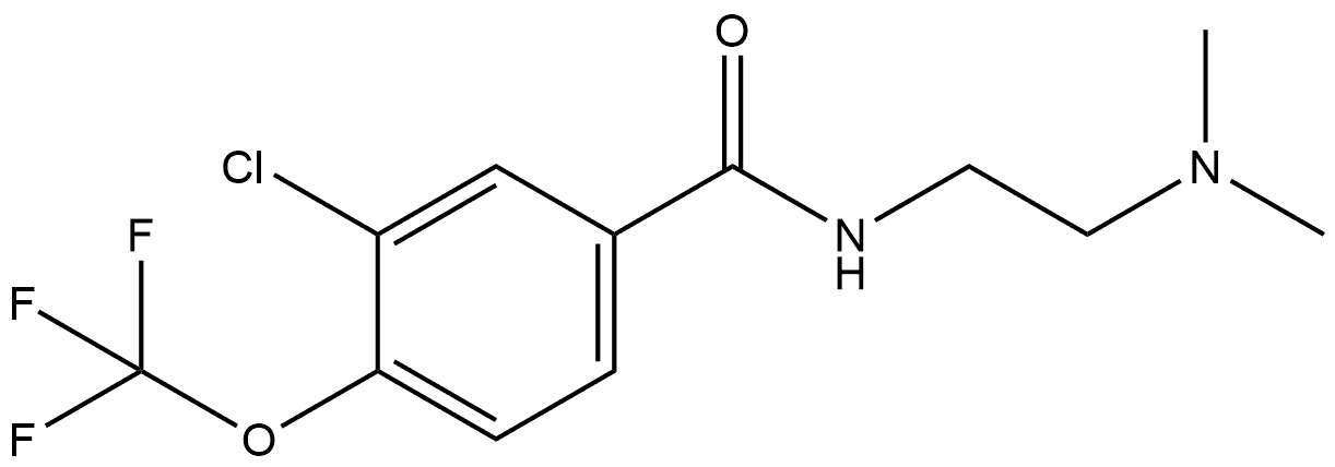 Benzamide, 3-chloro-N-[2-(dimethylamino)ethyl]-4-(trifluoromethoxy)- Struktur