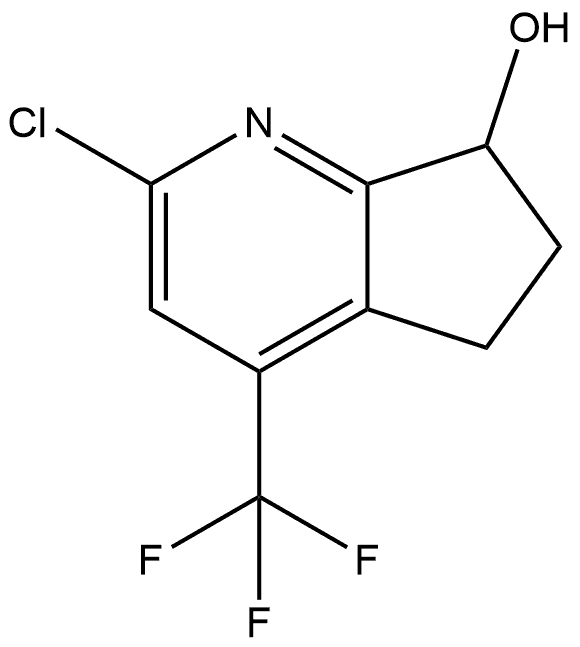 2-氯-4-(三氟甲基)-6,7-二氢-5H-环戊并[B]吡啶-7-醇, 2948445-29-0, 结构式