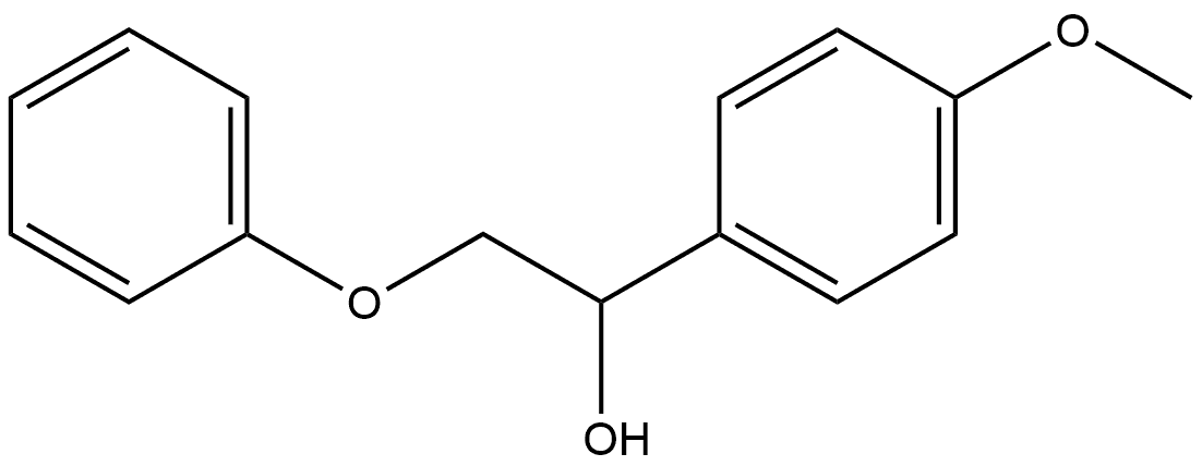 1-(4-甲氧基苯基)-2-苯氧基乙醇,29509-29-3,结构式