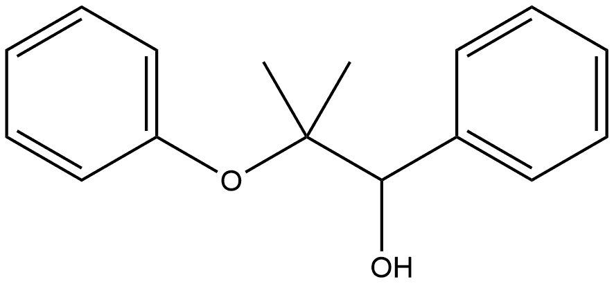 Benzenemethanol, α-(1-methyl-1-phenoxyethyl)- Struktur
