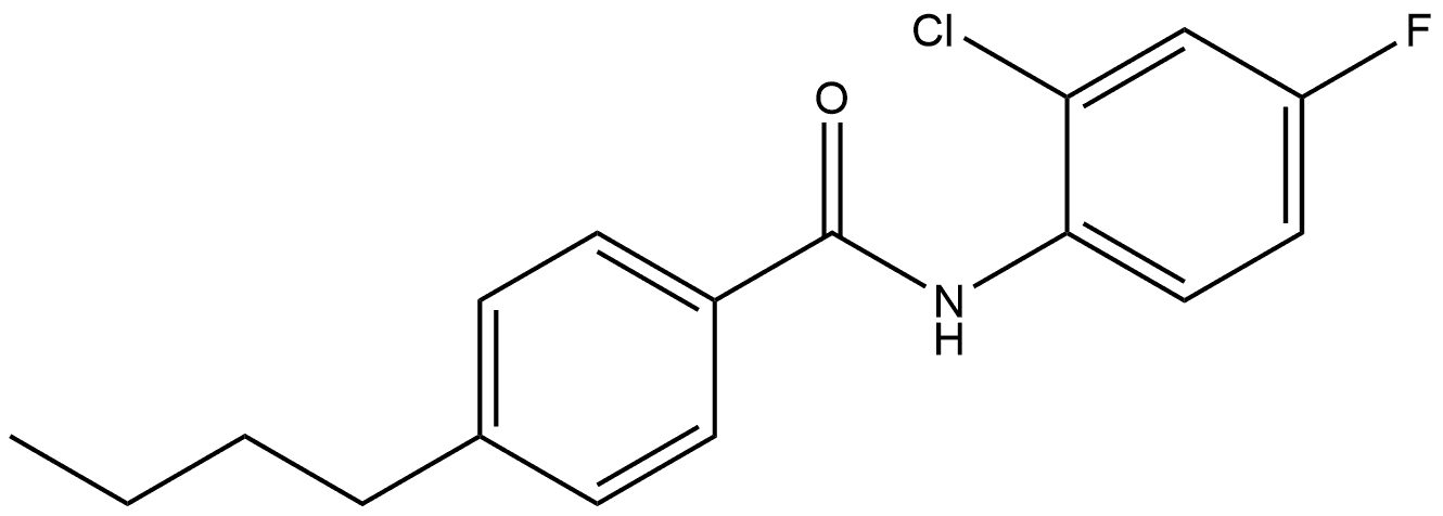 Benzamide, 4-butyl-N-(2-chloro-4-fluorophenyl)- 结构式