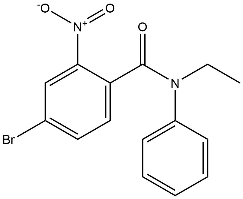 4-bromo-N-ethyl-2-nitro-N-phenylbenzamide 结构式