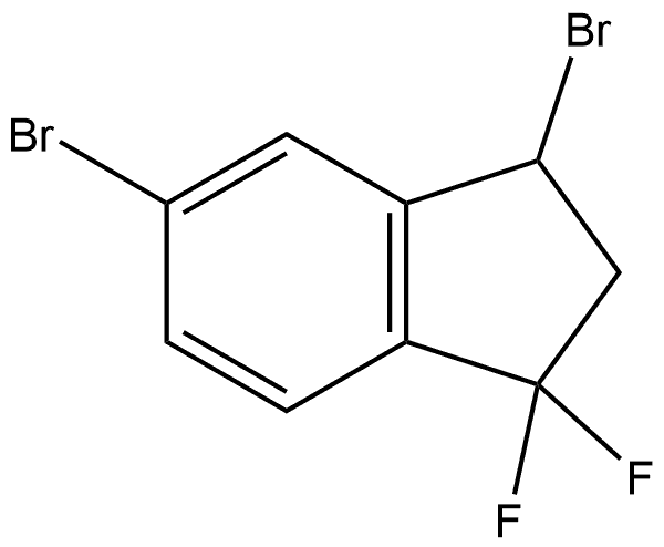 3,5-dibromo-1,1-difluoro-2,3-dihydro-1H-indene Struktur