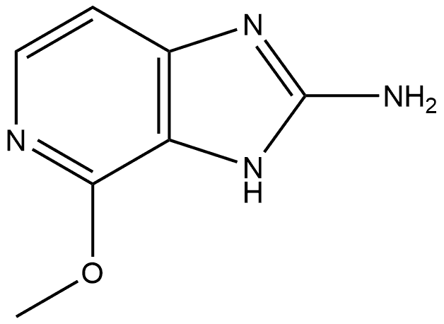4-甲氧基-3H-咪唑并[4,5-C]吡啶-2-胺 结构式