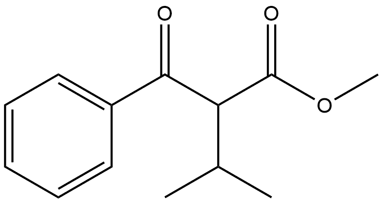 methyl 2-benzoyl-3-methylbutanoate Struktur