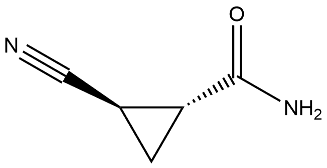 trans-2-cyanocyclopropanecarboxamide Structure
