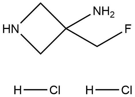 3-(fluoromethyl)azetidin-3-amine dihydrochloride Structure