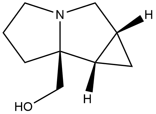 rel-((1aR,6aS,6bS)-Hexahydrocyclopropa[a]pyrrolizin-6a(4H)-yl)methanol Struktur