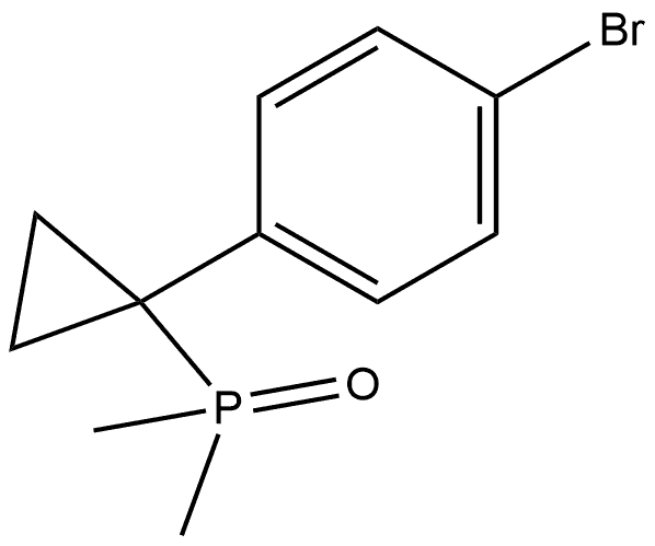 (1-(4-Bromophenyl)cyclopropyl)dimethylphosphine oxide Structure