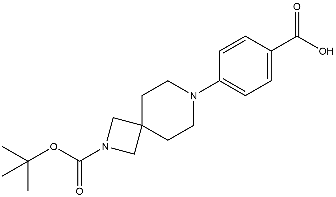 4-(2-(叔丁氧羰基)-2,7-二氮杂螺[3.5]壬-7-基)苯甲酸,2958621-51-5,结构式