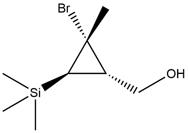 Cyclopropanemethanol, 2-bromo-2-methyl-3-(trimethylsilyl)-, (1R,2R,3R)-rel- Structure