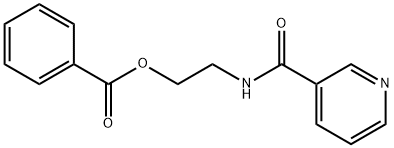 N-[2-(Benzoyloxy)ethyl]-3-pyridinecarboxamide Structure