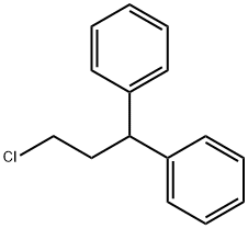 Benzene, 1,1'-(3-chloropropylidene)bis- Structure