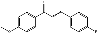 2-Propen-1-one, 3-(4-fluorophenyl)-1-(4-methoxyphenyl)- Struktur